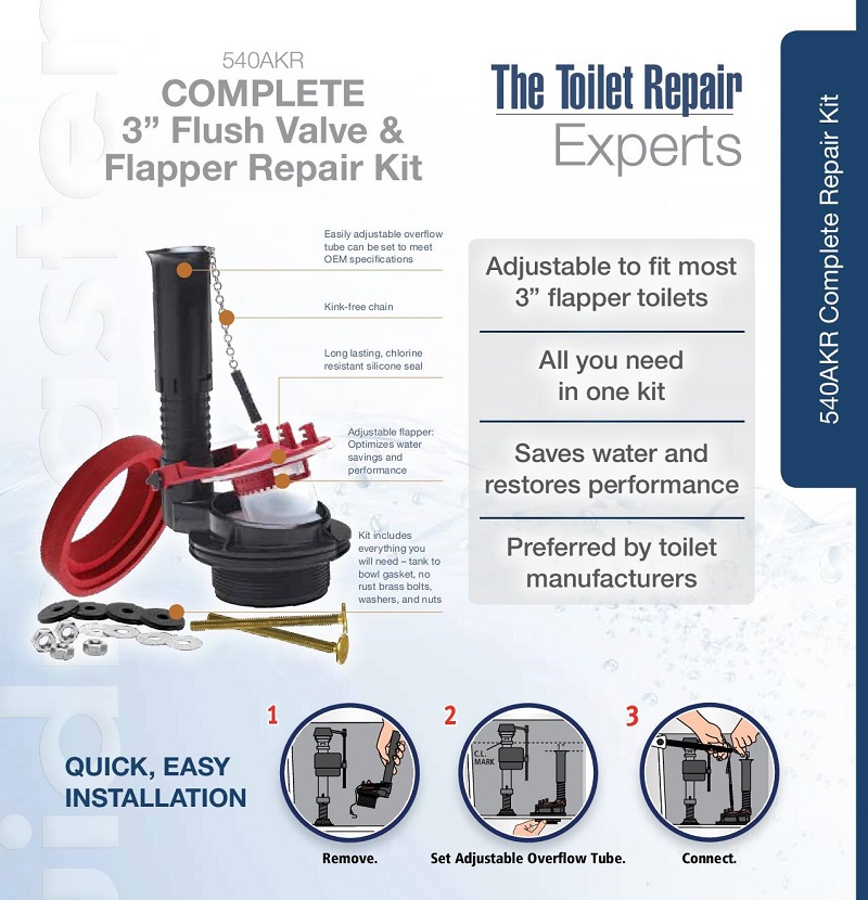 Fluidmaster Toilet Flush Valve Kit 3In baby toilet kids